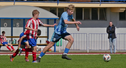 U15 TJ Dvůr Králové n. L. - FK Jaroměř, 11.5.2025, foto: Václav Mlejnek